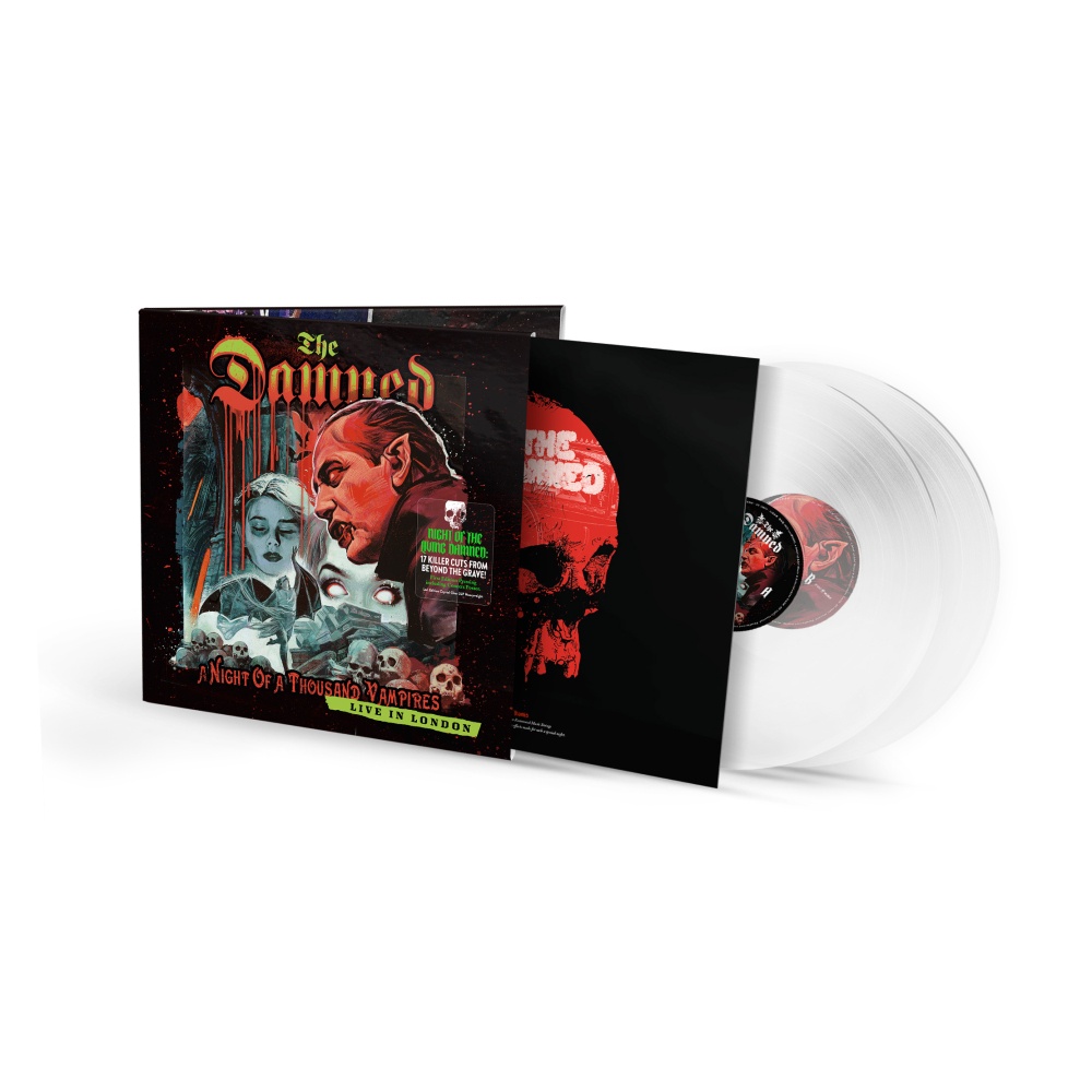 The Damned - A Night Of A Thousand Vampires Ltd. Crystal Clear 2LP Double Heavyweight Vinyl