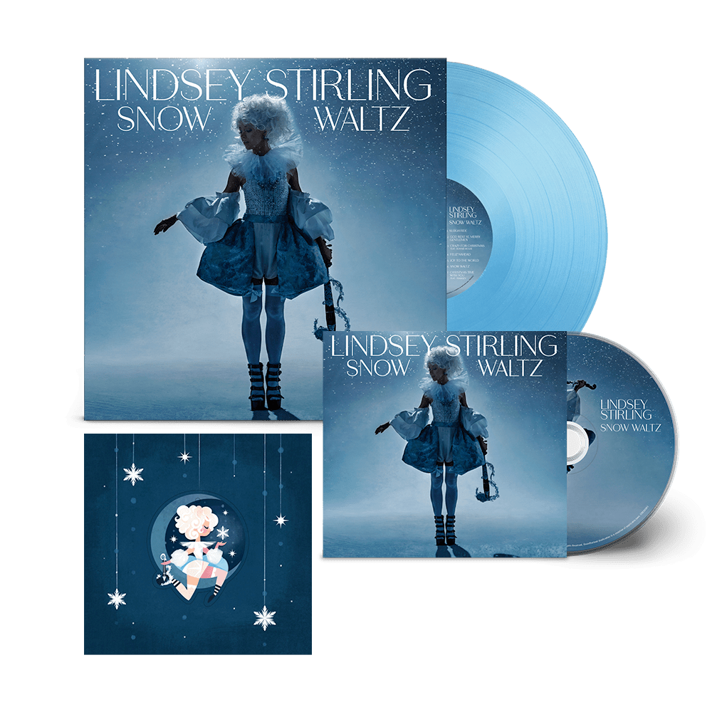 Lindsey Stirling - Snow Waltz Baby Blue Vinyl CD Christmas Card