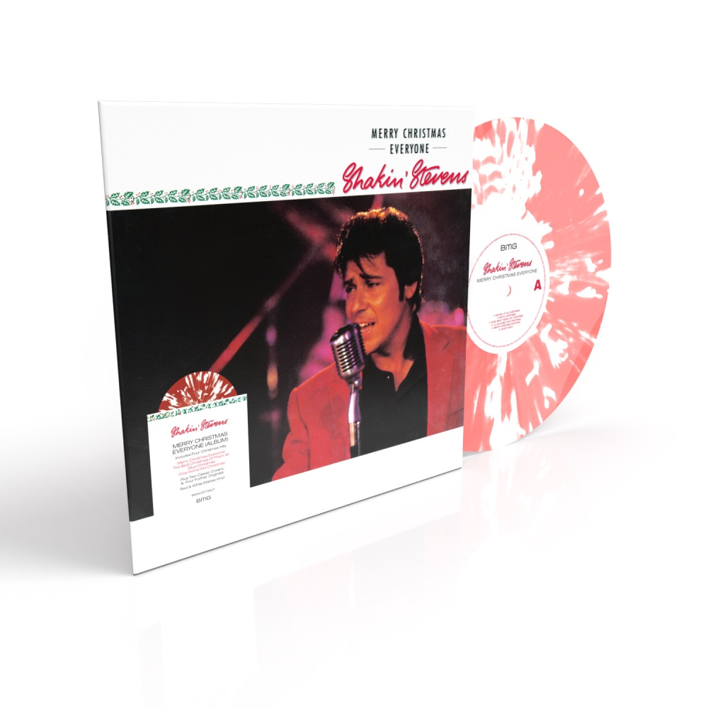 Shakin' Stevens - Merry Christmas Everyone - The Album Red & White Marble Vinyl Vinyl