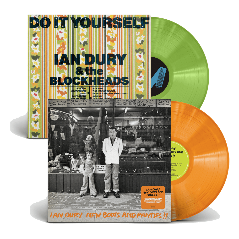 Ian Dury & The Blockheads Ian Dury - New Boots & Panties!! Transparent Amber Vinyl & Do It Yourself Transparent Lime Vinyl