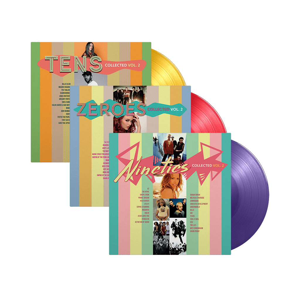 Various Artists - Nineties Collected Vol.2 Zeroes Collected Vol.2 Tens Collected Vol.2 Coloured Vinyl Bundle