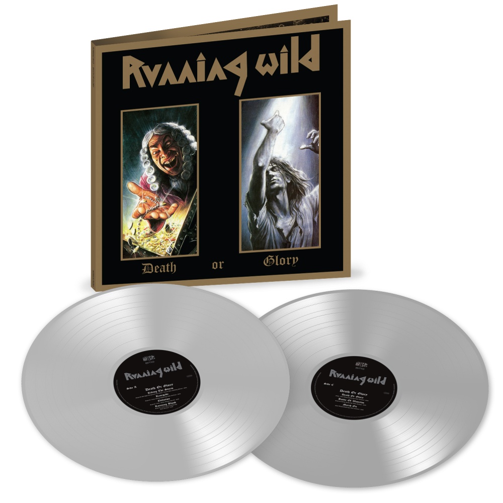 Running Wild - Death Or Glory Silver Double Vinyl