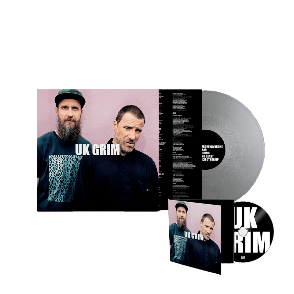 Sleaford Mods - UK Grim Silver Vinyl CD