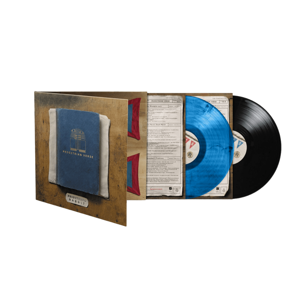 Frightened Rabbit - Pedestrian Verse 10th Anniversary Edition Black Blue Marble Double Vinyl