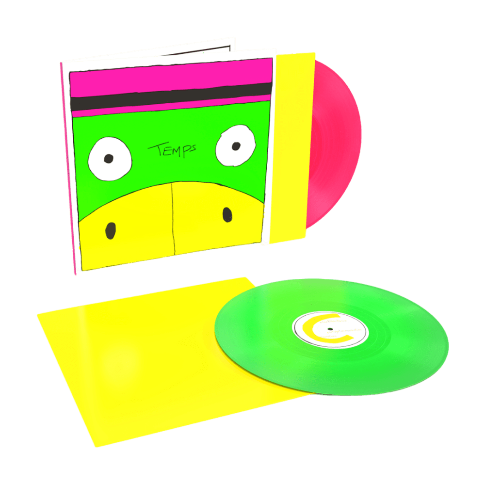 Temps - Party Gator Purgatory Neon Pink & Green Double Vinyl