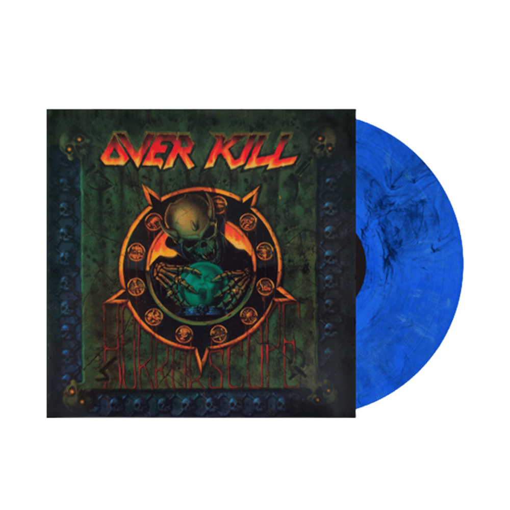 Overkill - Horrorscope Blue With Black Marble  Vinyl