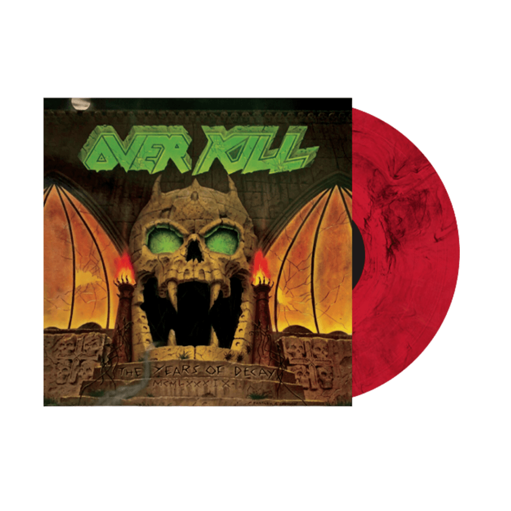 Overkill - The Years Of Decay Red With Black Marble Vinyl