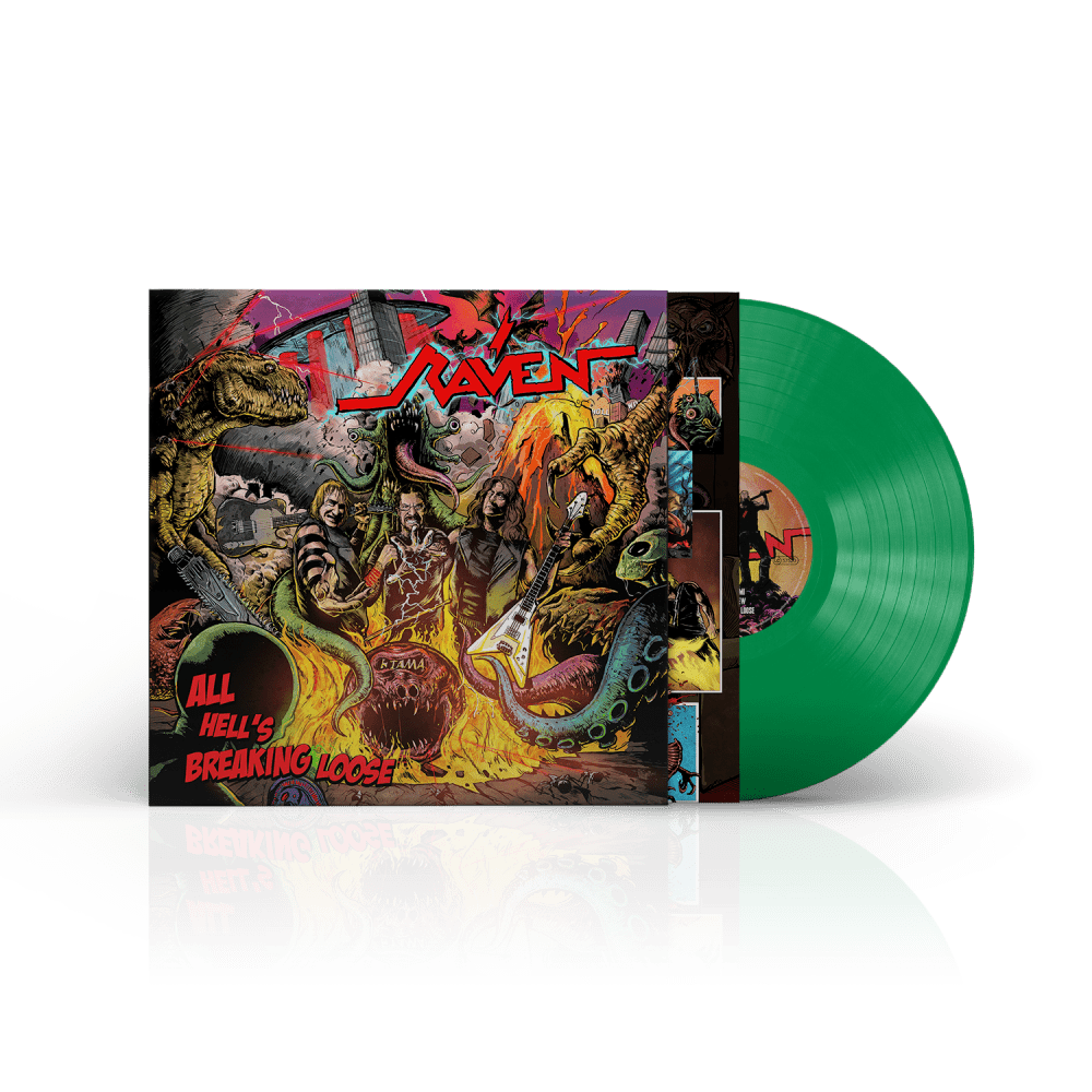 Raven - All Hell's Breaking Loose Transparent Green Vinyl