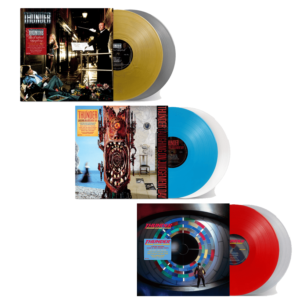 Thunder - Backstreet Symphony, Laughing On Judgement Day & Behind Closed Doors Expanded Editions Limited Edition Colour Double Vinyl