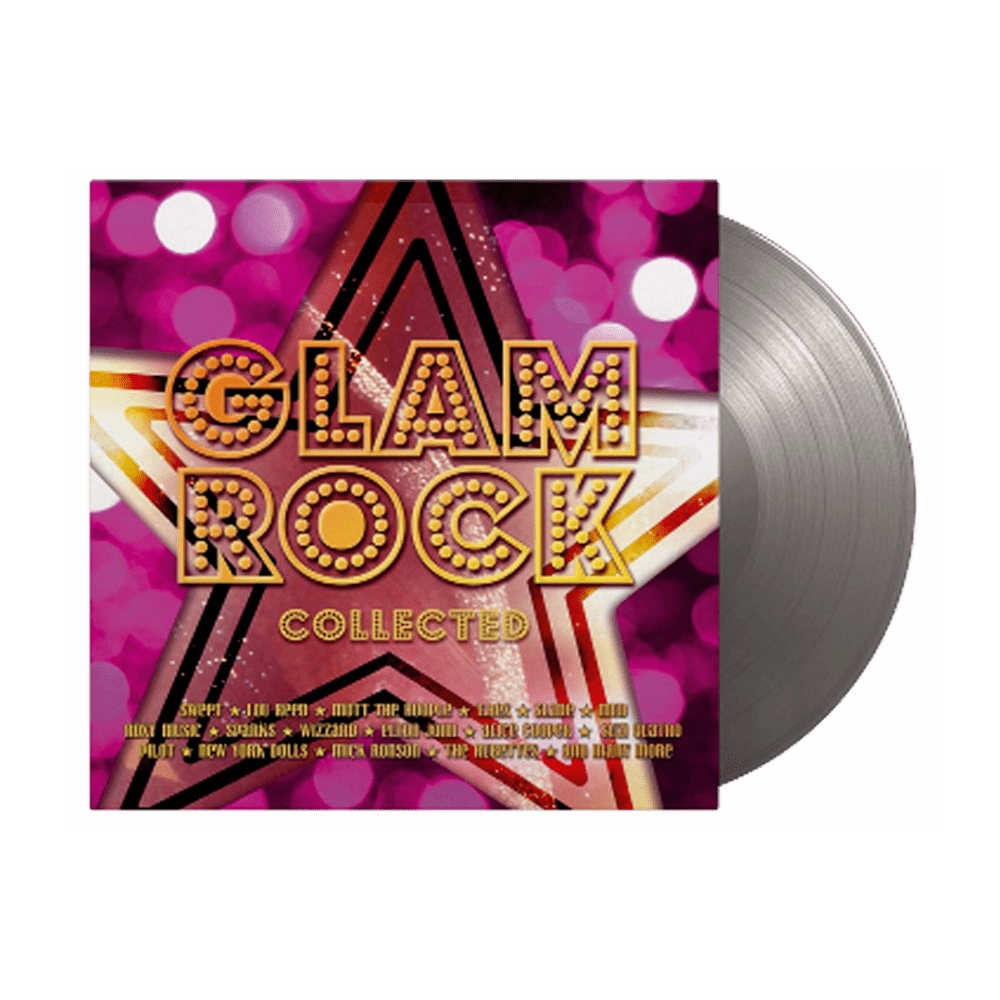 Various Artists - Glam Rock Collected Silver Double Heavyweight Vinyl