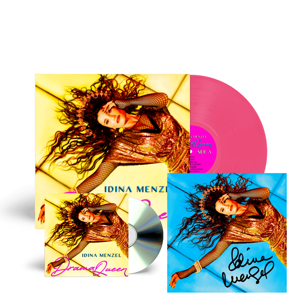 Idina Menzel - Drama Queen Hot Pink Colour Vinyl CD Print