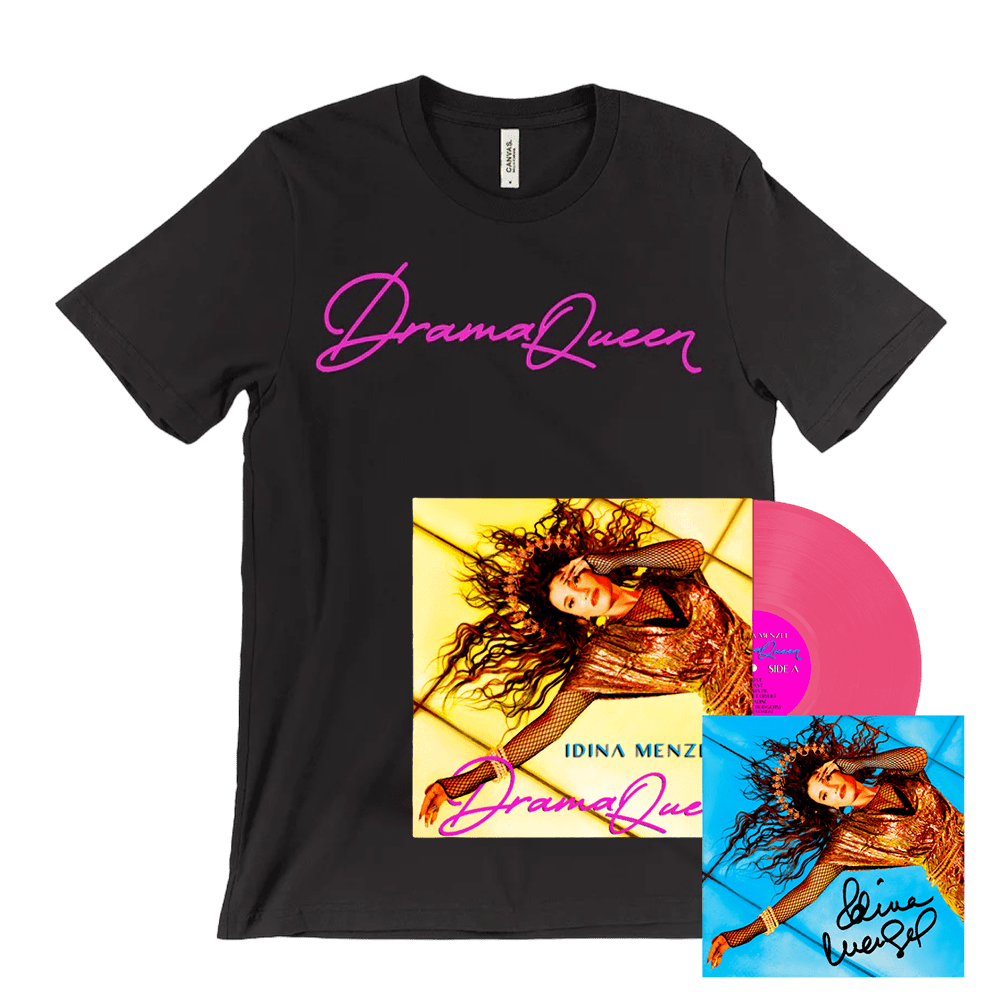 Idina Menzel - Drama Queen Hot Pink Colour Vinyl Drama Queen T-Shirt Print