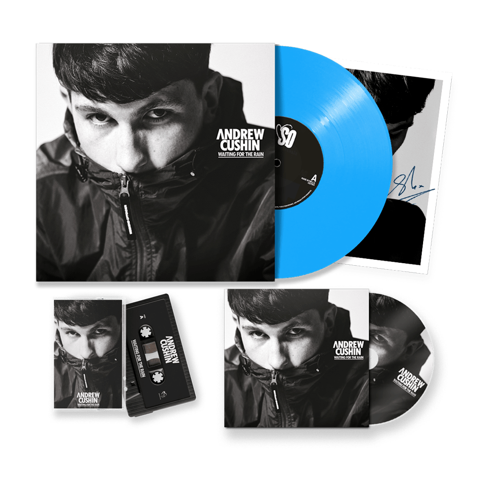 Andrew Cushin - Waiting For The Rain Star Blue Vinyl, CD Cassette Album