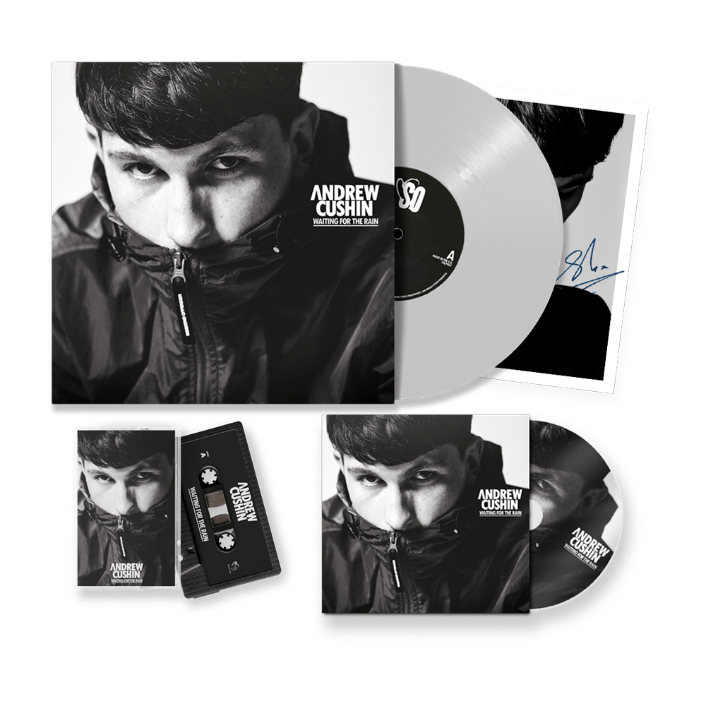 Andrew Cushin - Waiting For The Rain Angel White Vinyl, CD Cassette Album