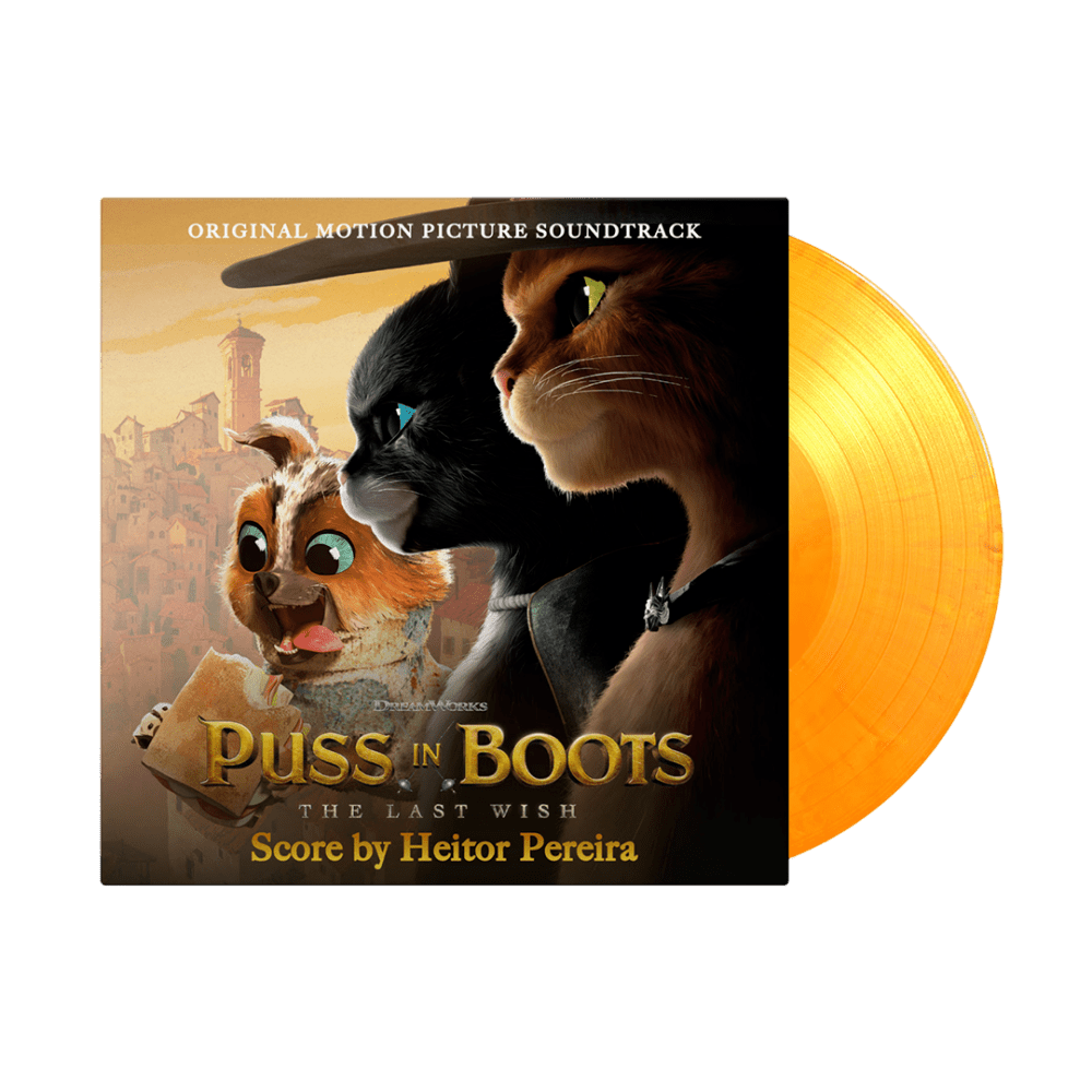 Heitor Pereira - Puss In Boots: The Last Wish Orange Marbled Heavyweight Vinyl