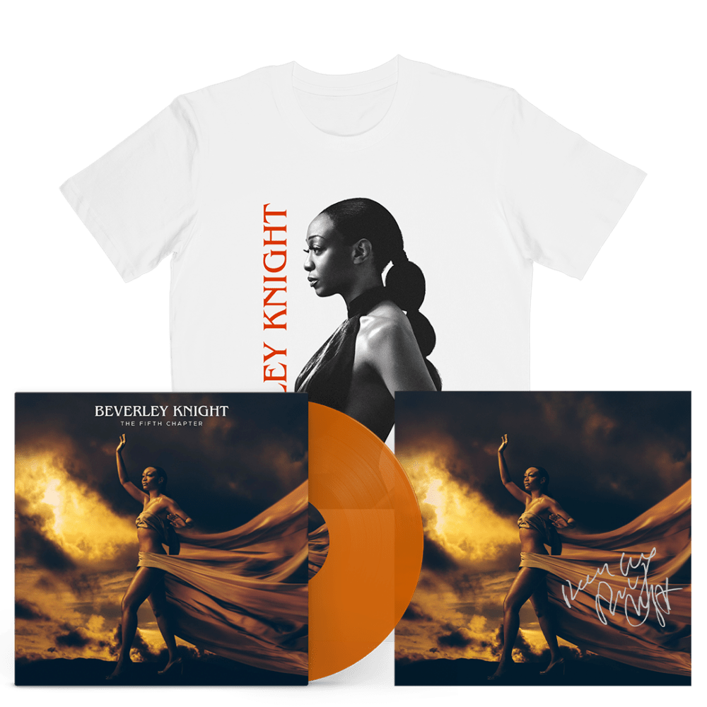 Beverley Knight - The Fifth Chapter Translucent Orange Vinyl, White T-Shirt Signed Print