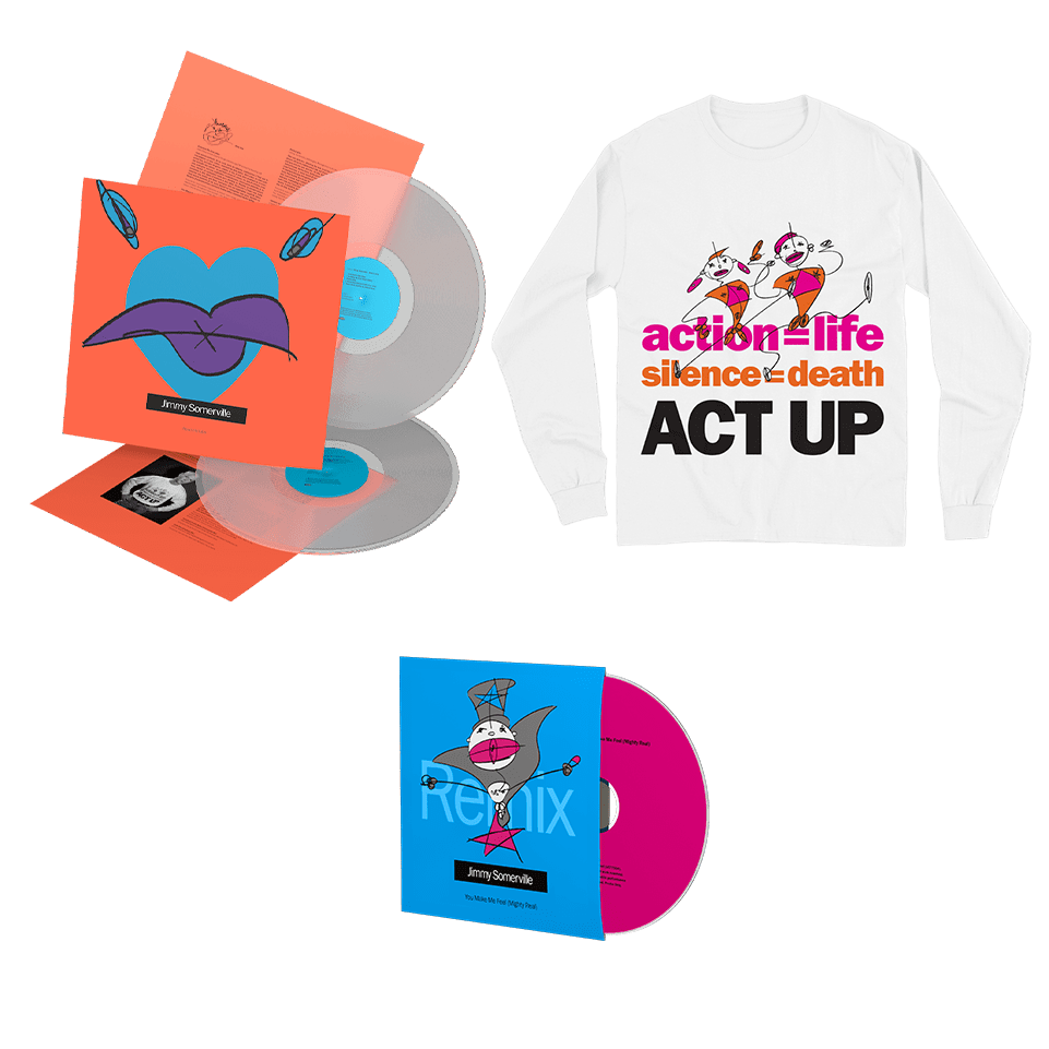 Jimmy Somerville - LP DELUXE TRANSPARENT VINYL, 'ACT UP' TEE BONUS CD