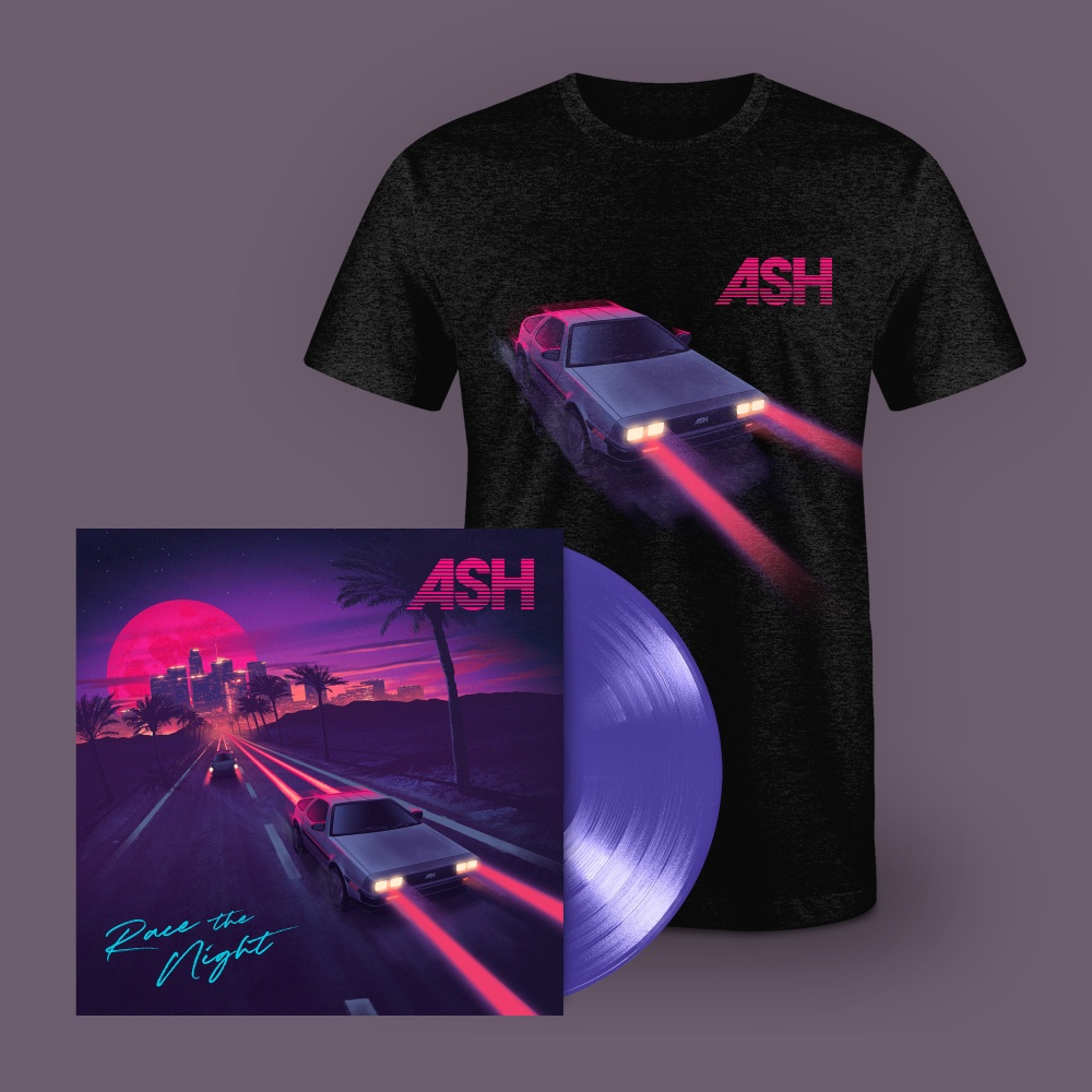 Ash - Race The Night Exclusive Limited Edition Purple Coloured Vinyl Exclusive T-Shirt