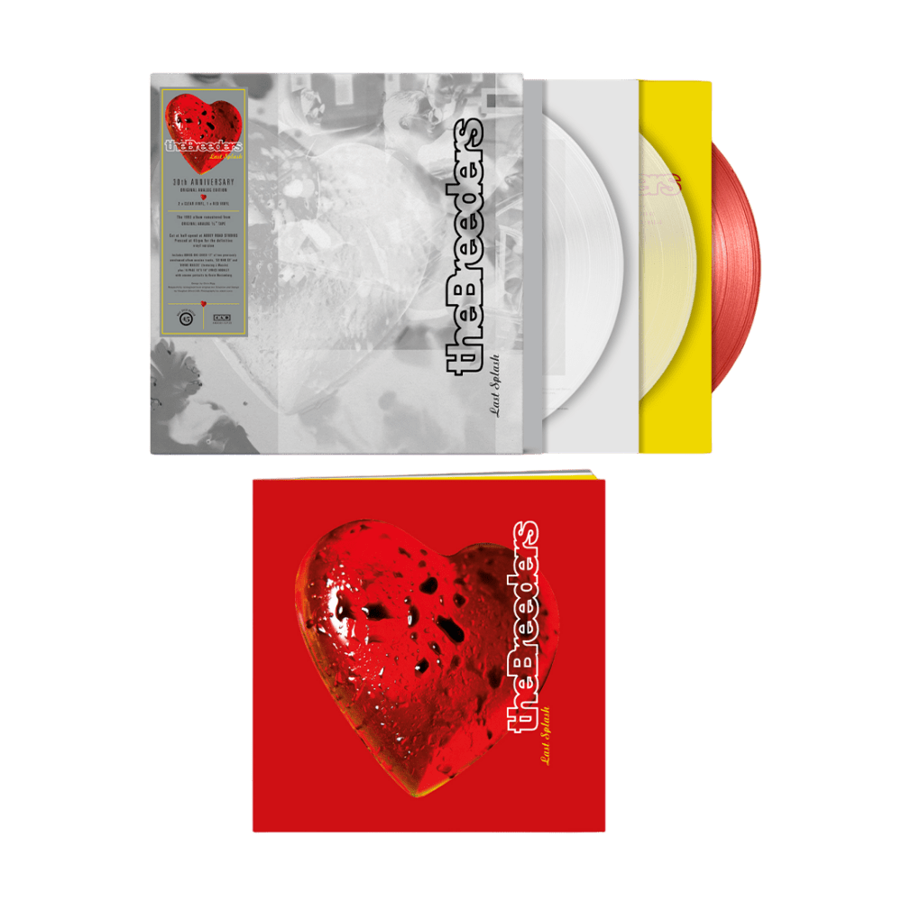 The Breeders - Last Splash 30th Anniversary Edition Clear 2LP 12" Red Vinyl Triple Vinyl