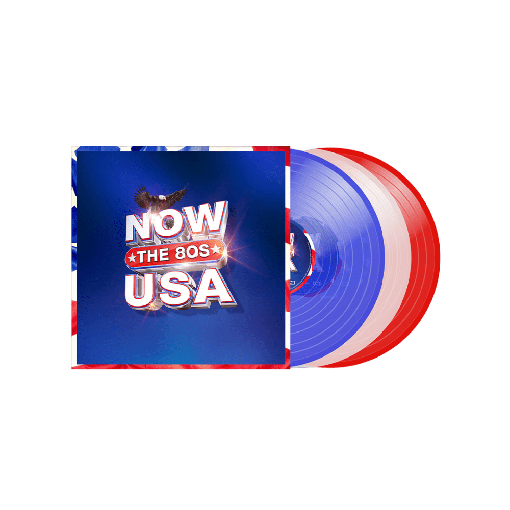 Various Artists - NOW That's What I Call USA: The 80s Transparent Blue White Blue Triple Vinyl