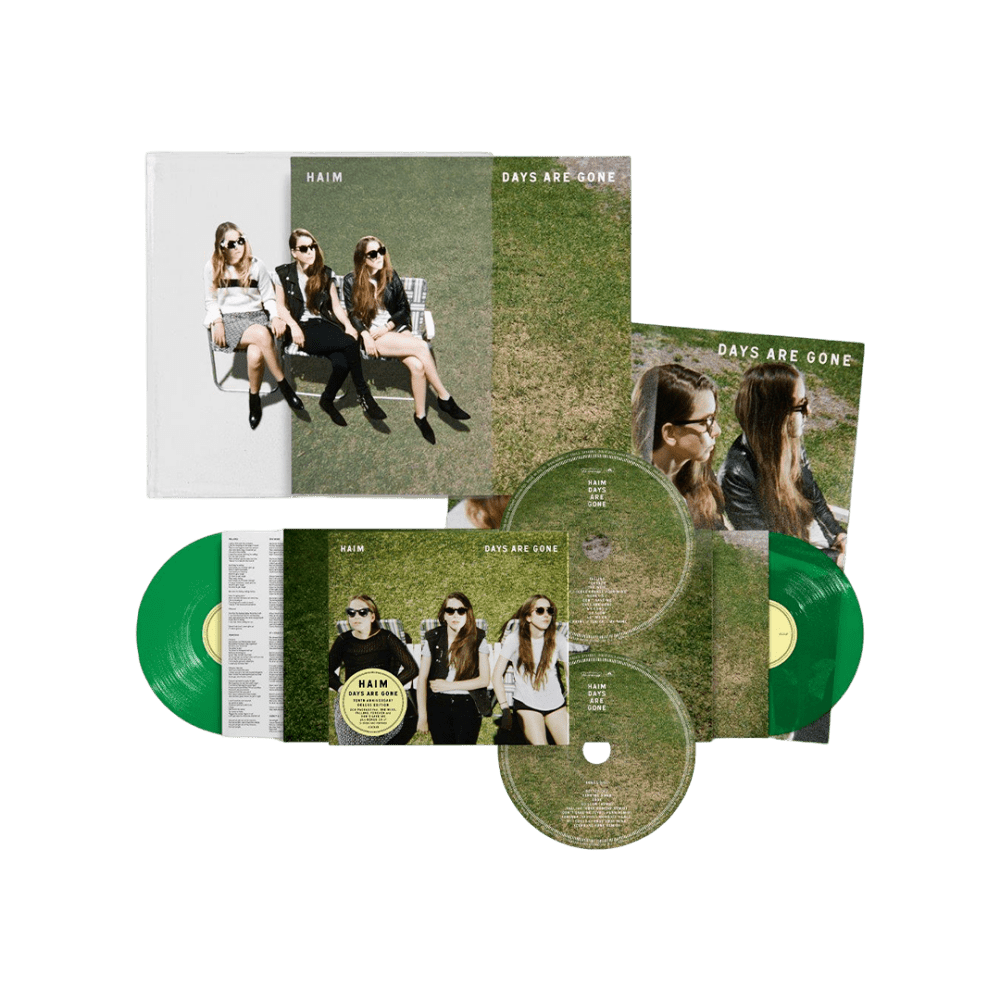 HAIM - Days Are Gone 10th Anniversary Deluxe Edition 2-Disc CD Green Double Heavyweight Vinyl