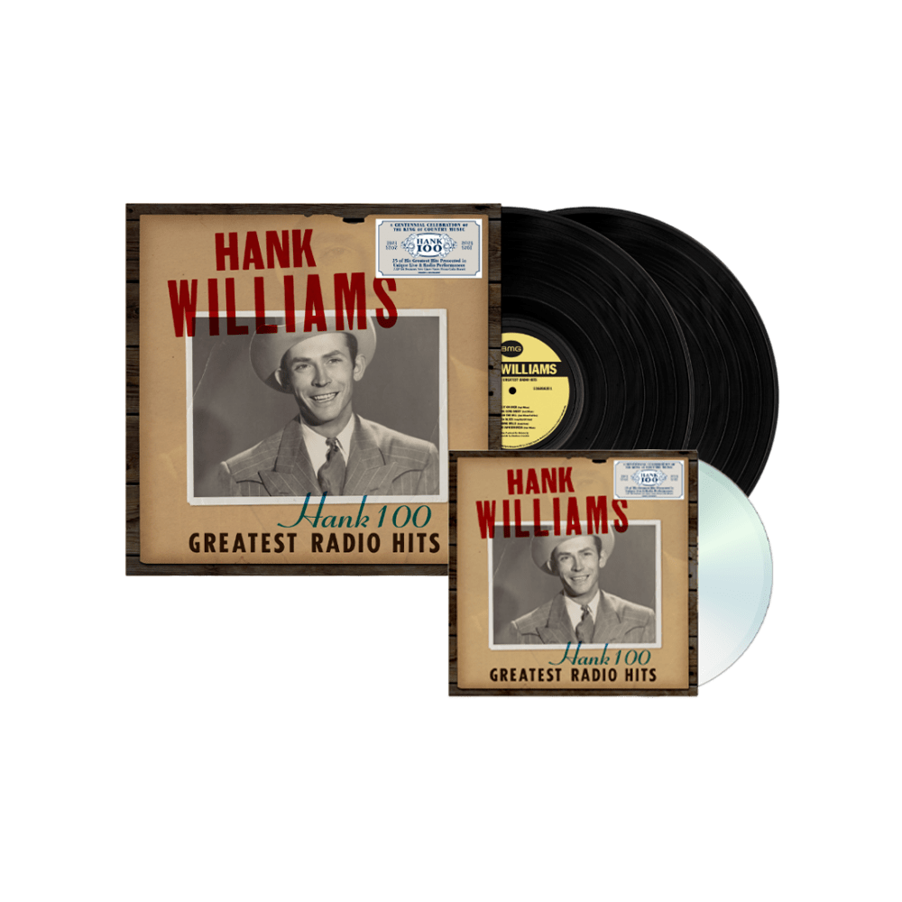 Hank Williams - Hank 100: Greatest Radio Hits Double Vinyl CD