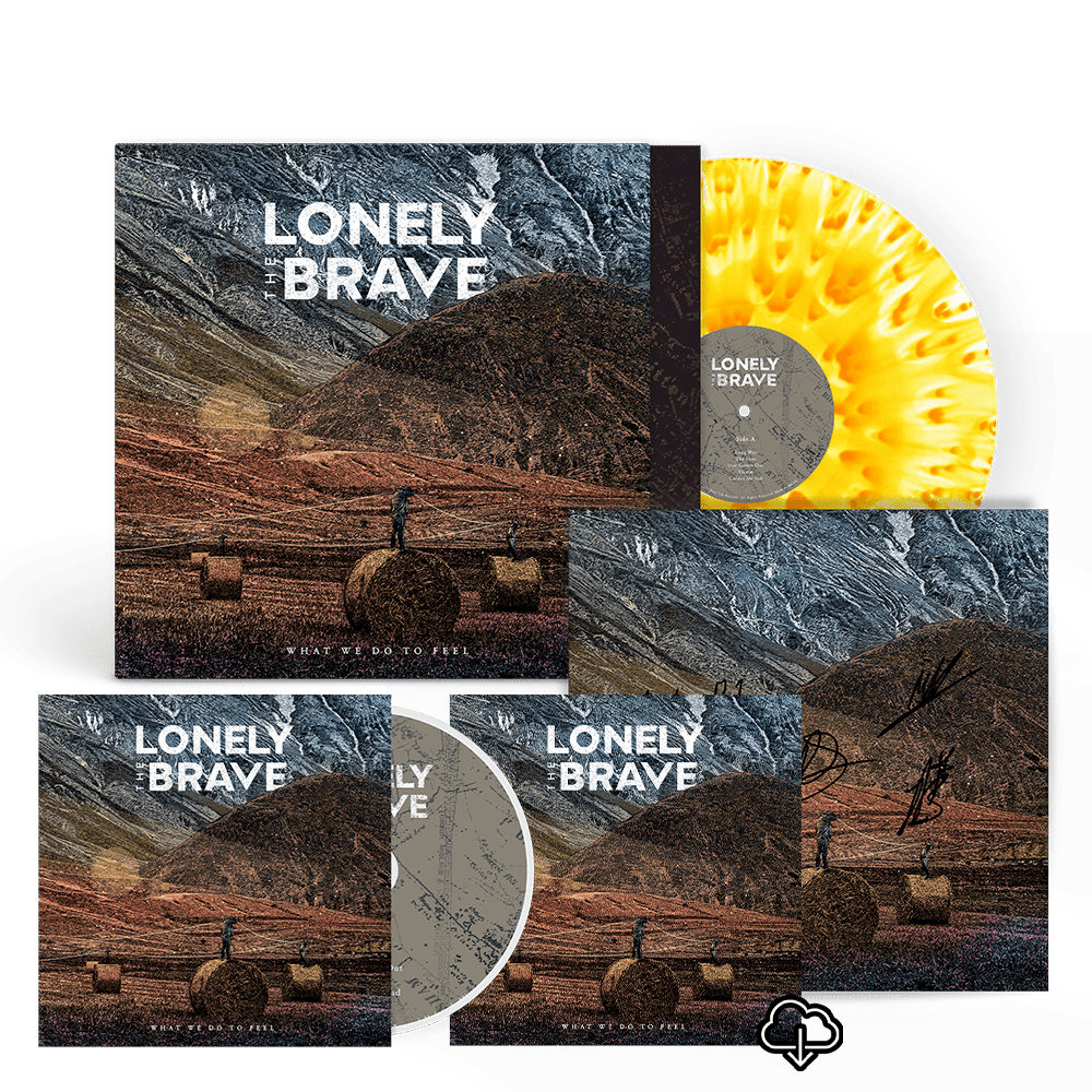 Lonely The Brave - What We Do To Feel Cloudy Orange / Transparent Colour Vinyl CD Download