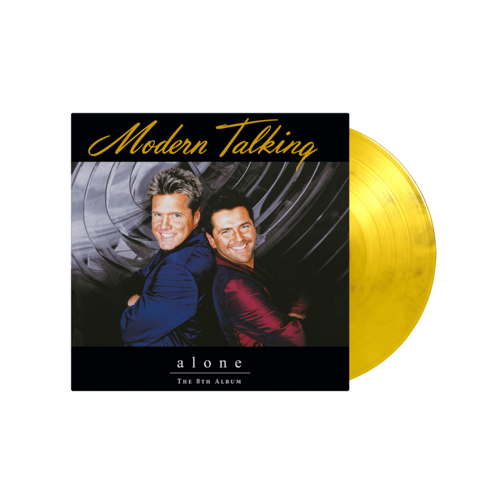 Modern Talking - Alone Yellow & Black Marbled Double Heavyweight Vinyl