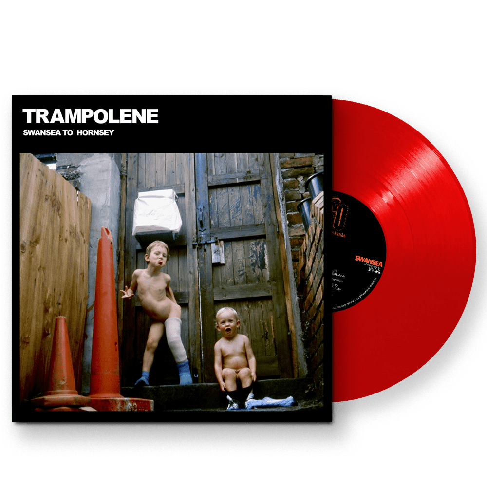 Trampolene - Swansea To Hornsey Dragon Red in Original Signed Sleeve Vinyl