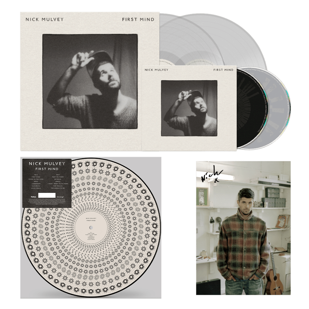 Nick Mulvey - First Mind 2LP Clear Colour Vinyl Zoetrope Picture Disc 2CD Album Signed Print