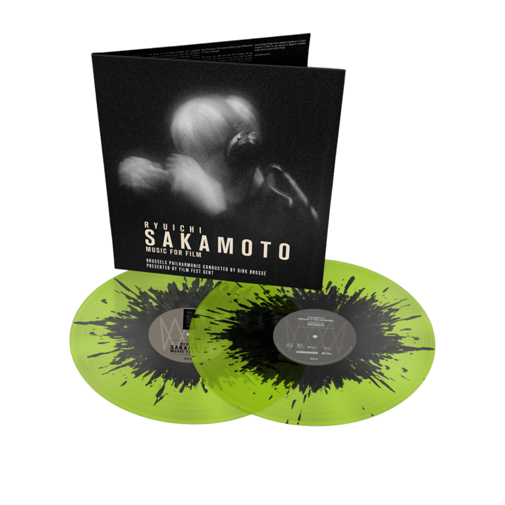 Ryuichi Sakamoto - Music For Film Lime Green & Black Splatter Double Vinyl