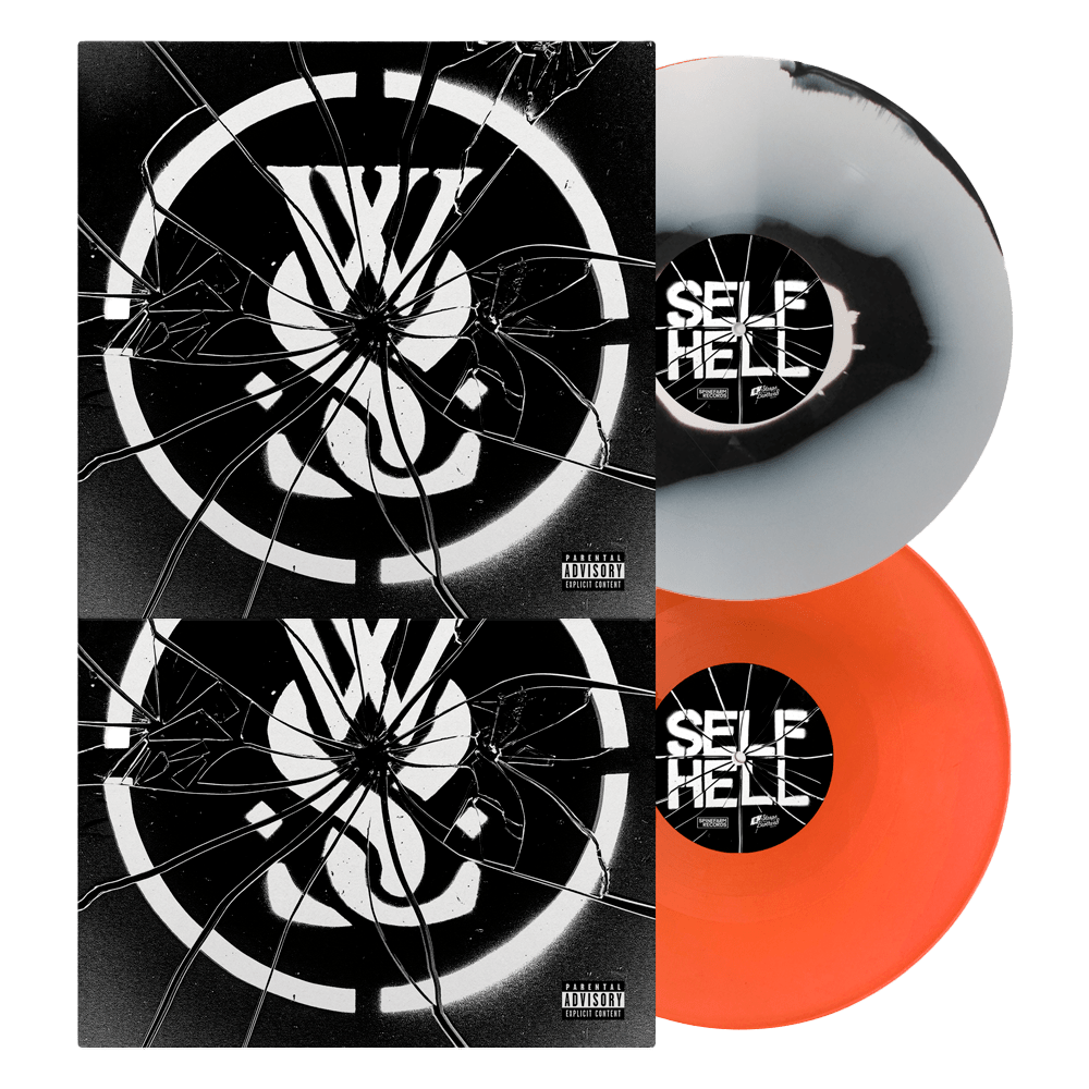 While She Sleeps - SELF HELL Black White Swirl Vinyl Transparent Neo Orange Vinyl