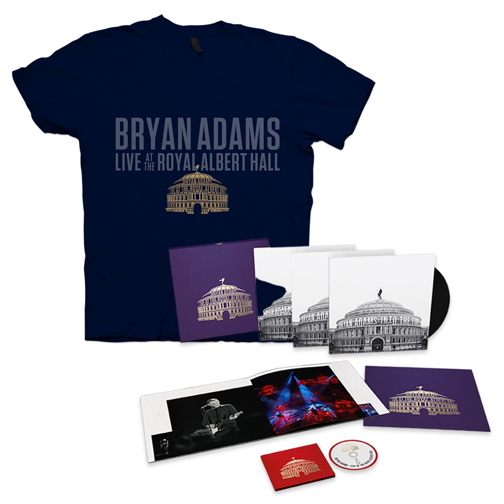 Bryan Adams - Live At The Royal Albert Hall Vinyl Boxset Navy T-Shirt