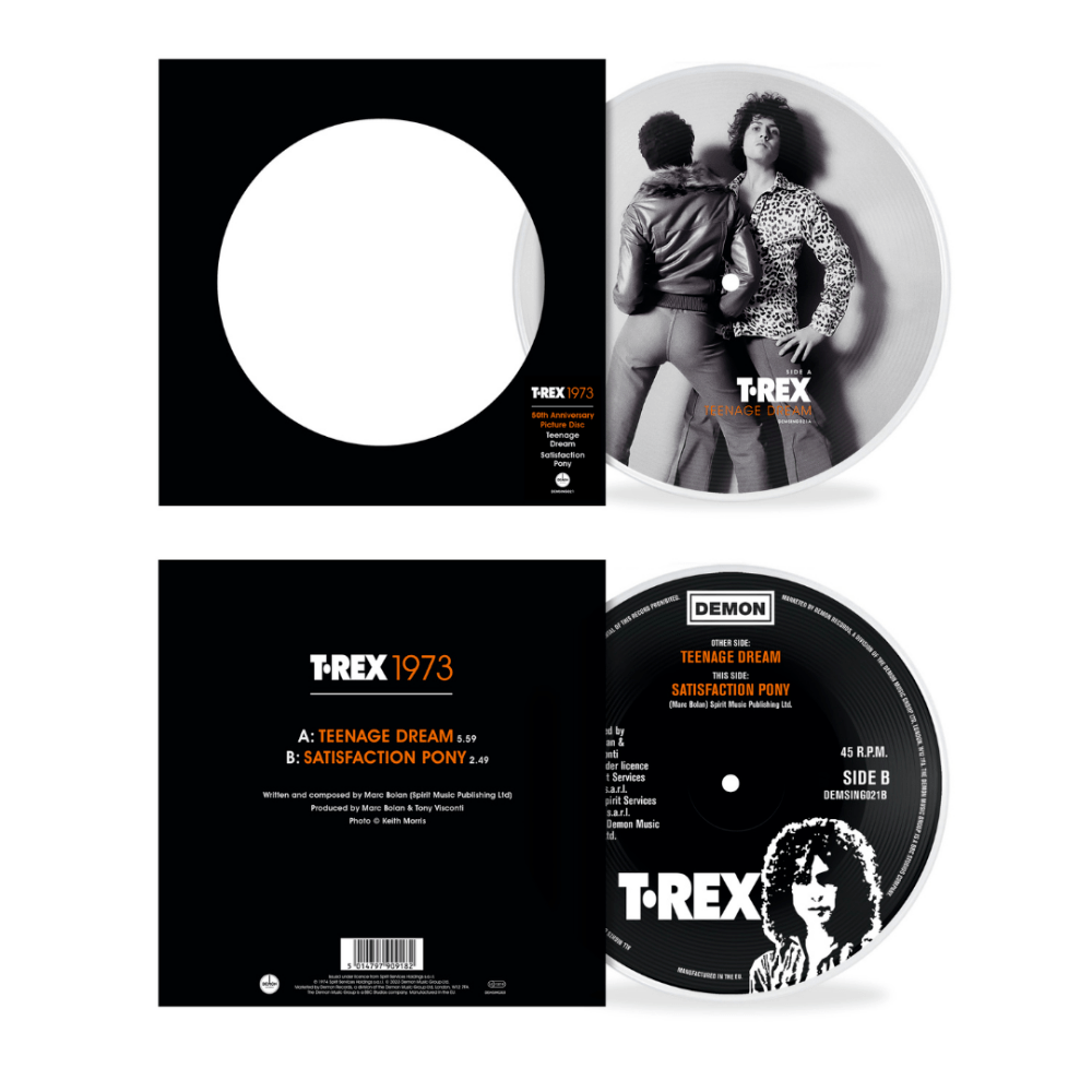 T. Rex - Teenage Dream 50th Anniversary 7" Picture Disc 7 Inch Vinyl