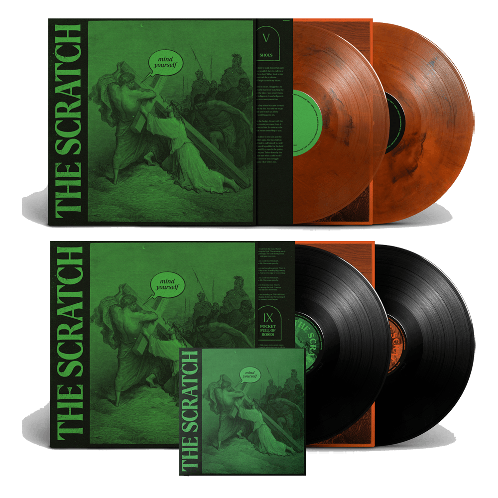 The Scratch - Mind Yourself Limited Edition Deluxe Double Coloured Vinyl With Etching, Standard Double Vinyl, CD & Signed Art Print