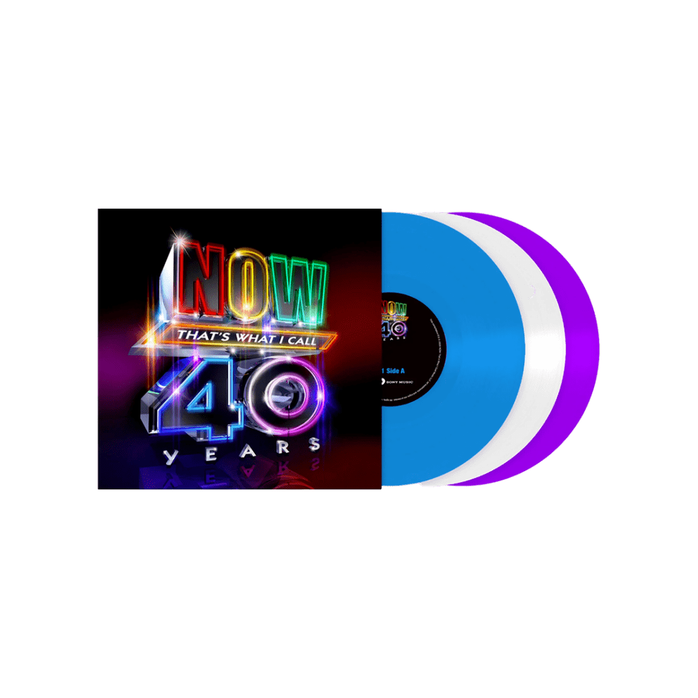 Various Artists - NOW That's What I Call 40 Years Blue White Purple Triple Vinyl