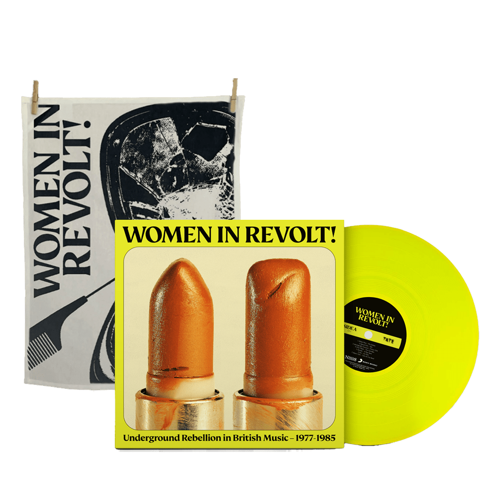 Women In Revolt! - Women In Revolt! Neon Yellow Vinyl & Tea Towel