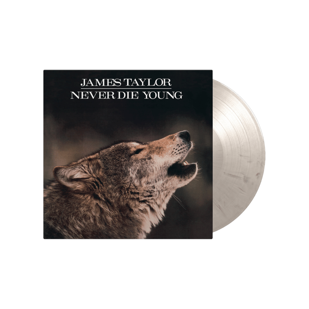 James Taylor - Never Die Young White & Black Marbled Heavyweight Vinyl