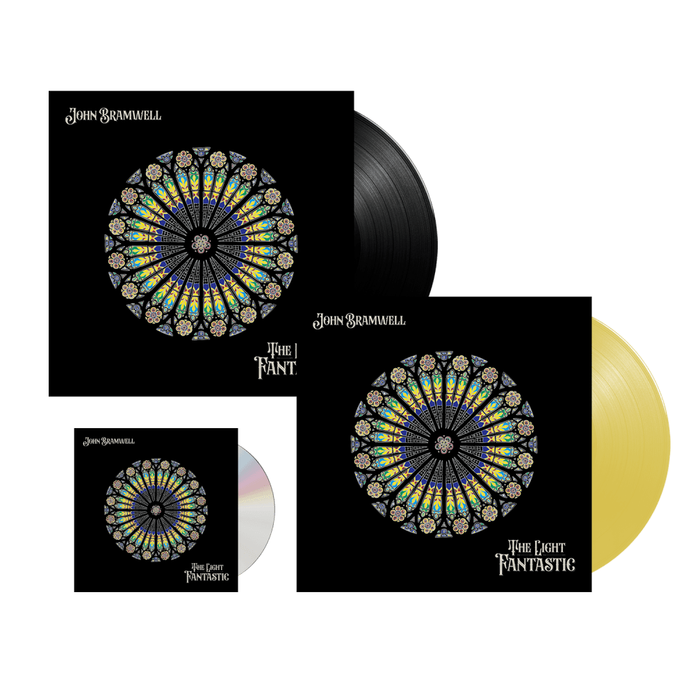 John Bramwell - The Light Fantastic CD Signed Black Heavyweight Gatefold Vinyl Yellow Gatefold Vinyl