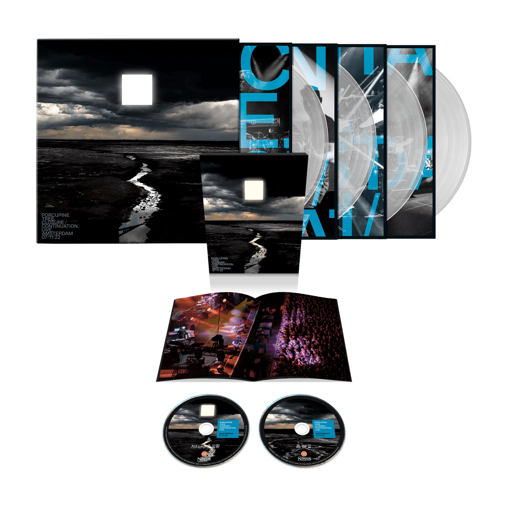 Porcupine Tree - Closure / Continuation.Live Limited Edition 4x Clear Vinyl LP Boxset BluRay / Dolby Audio DVD