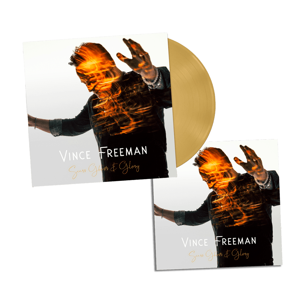 Vince Freeman - Scars, Ghosts & Glory Signed Gold Vinyl Print