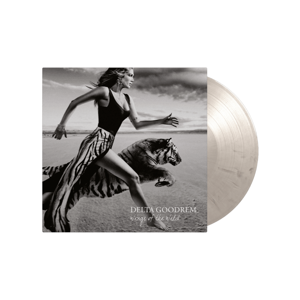 Delta Goodrem - Wings Of The Wild White & Black Marbled Heavyweight Vinyl