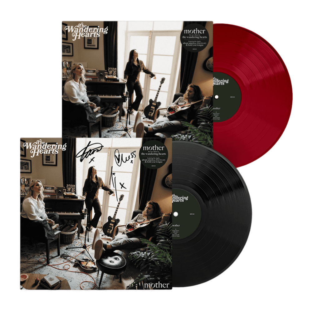 The Wandering Hearts - Mother Exclusive Red Vinyl Black Vinyl Signed