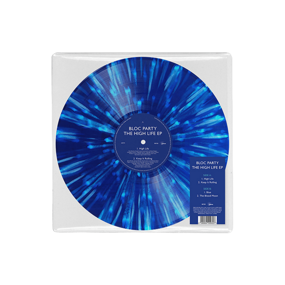 Bloc Party - The High Life EP RSD 2024 Blue Splatter 12 Inch Vinyl