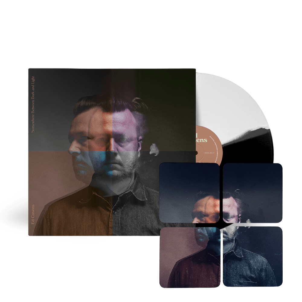 Ed Cosens - Somewhere Between Dark and Light Black / White Vinyl Coaster Set