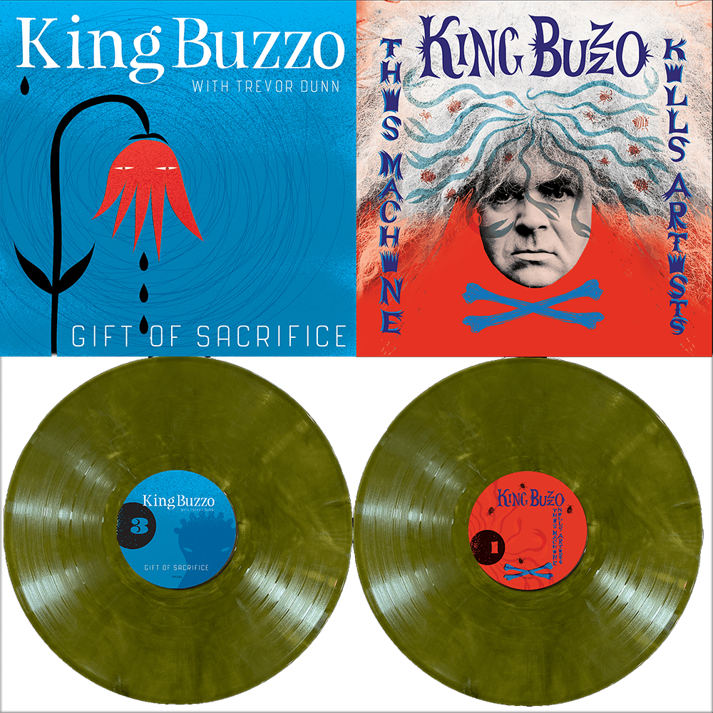 King Buzzo - This Machine Kills Artists Gift Of Sacrifice Puke Green Double Vinyl