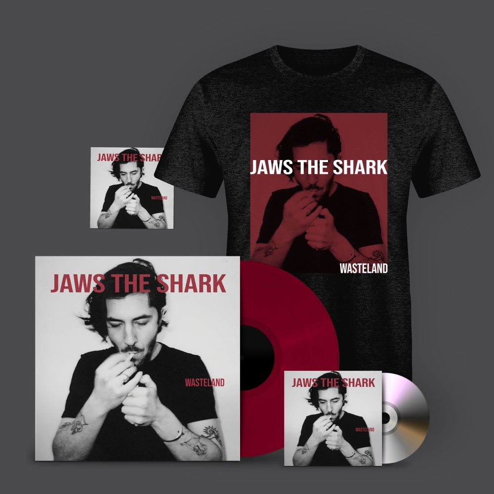 Jaws The Shark - Wasteland Vinyl, CD, T-Shirt Signed Print