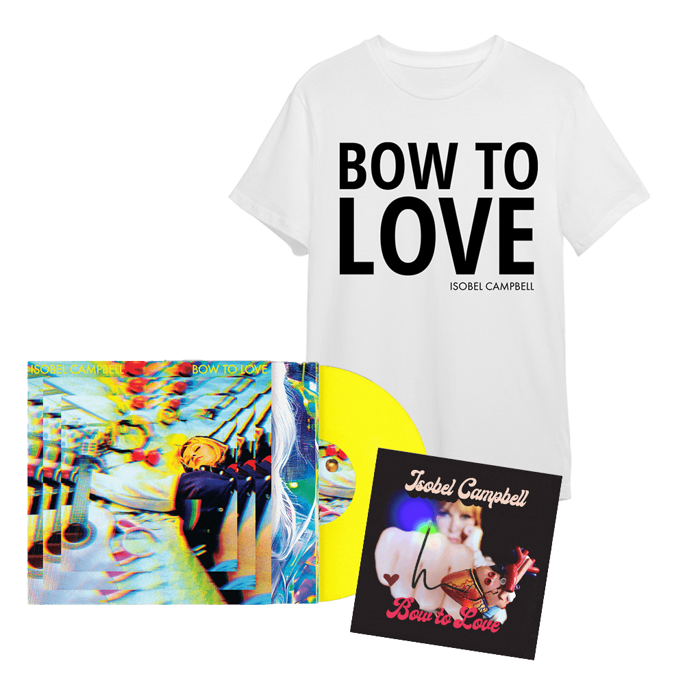 Isobel Campbell - Bow To Love Yellow Vinyl Title T-Shirt Signed 12" Art Print