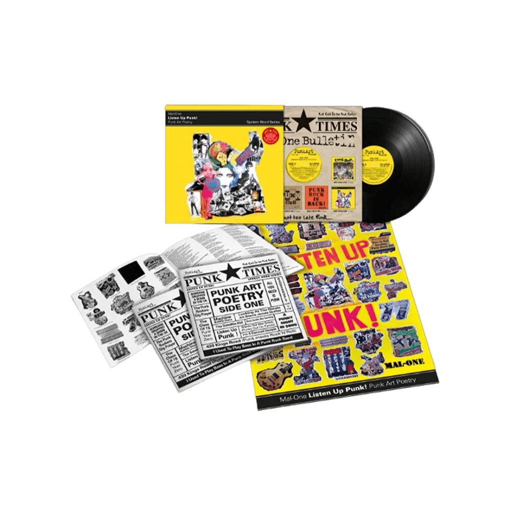 Mal-One - Listen Up Punk! Punk Art Poetry - Spoken Word Album RSD 2024 Vinyl