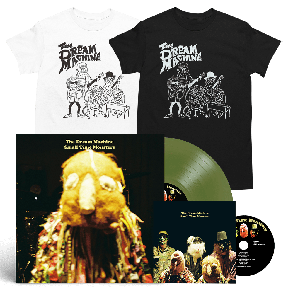 The Dream Machine - Small Time Monsters Golden Bough Edition Vinyl Choice of Alternative Cover CD T-Shirt with Signed Print